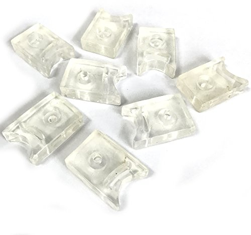 YuanQian Paraurti per porta scorrevole, puleggia in gomma per porta della doccia, con ruote, accessori per puleggia, posizionamento quadrato per una migliore sicurezza (8 pezzi)