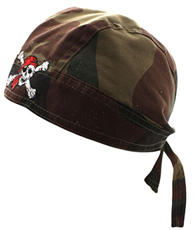 Sonia Originelli Bandana Rocker Tuch Mütze Unisex Totenkopf USA Hamburg Farbe Militär