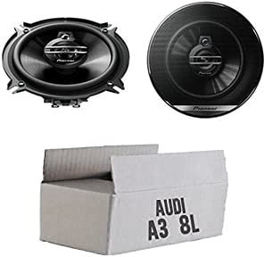 Lautsprecher Boxen Pioneer TS-G1330F - 13cm 3-Wege 130mm Triaxe 250W Auto Einbausatz - Einbauset passend für Audi A3 8L - justSOUND
