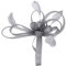 Fascinator mit Federn Haarschmuck hut vintage modisch elegant für Weihnachten Halloween Braut Tea Party Kostüm Karneval Fasching Royal Ascot Schleier Mädchen Frauen Damen Headwear Mini aus Mesh Silber
