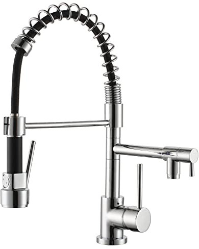 Grifo Monomando de Cocina Modelo Oasis Acabado Cromado | Diseño Moderno con Caño Giratorio, Cartucho Cerámico de Precisión y Conexión Estándar para Cocinas Funcionales | by EUROSANIT