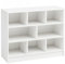 FineBuy Bücherregal 80x68,5x29,5 cm Regal Standregal modern, Flurregal Schuhregal schmal, Holzregal mit Fächern, Ablageregal Abstellraum