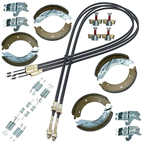 AB Tools Brake Shoe & Cable Full Kit for Ifor Williams Flatbed Trailer LM106 LM126 3500kg