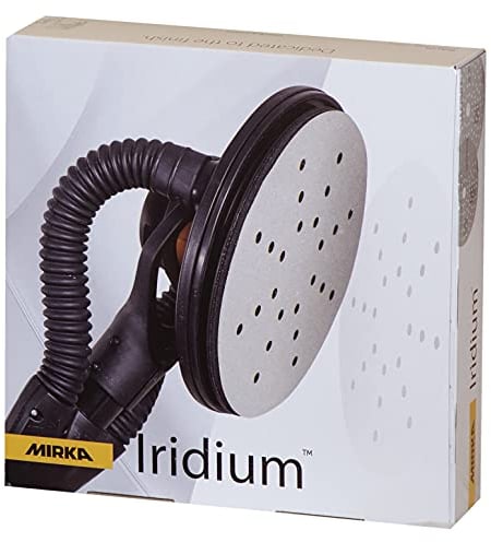 Mirka Iridium Schleifpapier Ø 225mm Klett Korn 150/25 Scheiben/Für Trockenbauschleifer Wand- und Deckenschleifer/Schleifen von Lack, Spachtel, Grundierung, Holz, Stahl, Mineralwerkstoffe