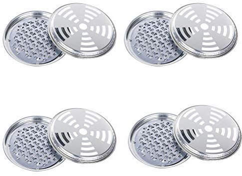 Wopohy Porte-Spirale d'encens 4 pièces Support de Bobine de Moustique en Acier Inoxydable Support de Bobine de Moustique avec Couvercle pour Une Utilisation intérieure et extérieure
