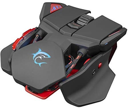 White Shark Mouse Gaming 6400 Dpi GM-9002 Lancelot RGB Nero Nero/Rosso