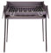 Barbacoa CARBÓN Y LEÑA 60X40 CENTÍMETROS con Soporte para PAELLERA Ideal Camping Y Playa