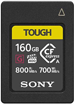 Sony 160GB TOUGH CFexpress Type A Flash Memory Card - VPG400 High Speed G Series with Video Performance Guarantee (Read 800MB/s and Write 700MB/s) – CEA-G160T