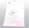 Arle-Living Flauschdecke Motiv : Kleiner Lieblingsmensch 75x100 cm Kuscheldecke Babydecke Schmusedecke (rosa)