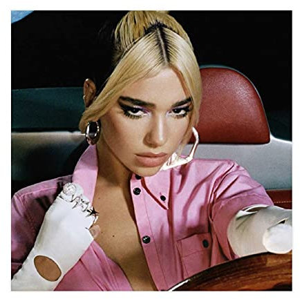 Dua Lipa The Album Cover 2 Leinwand-Poster, Wandkunst, Deko, Bild, Gemälde für Wohnzimmer, Schlafzimmer, Dekoration, ungerahmt: 30 x 30 cm