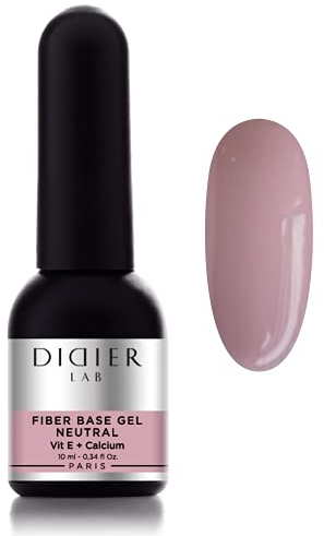 DidierLab - Premium Smart Fiberglas Gel Base Neutral - Nagelhärter - UV Nagellack - Gel Nagellack für Nagelschutz - Gel Nail Polish für beschädigte Nägel - UV Gel Nagellack - UV Lack für Maniküre
