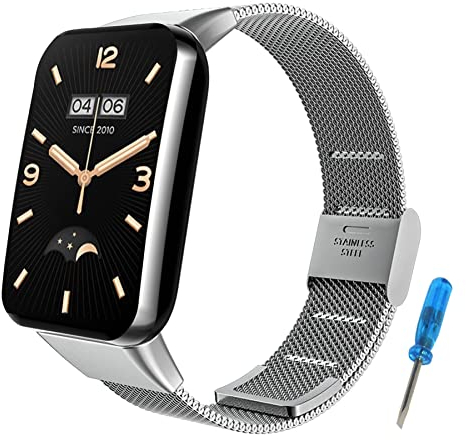 SenMore Armband Kompatibel mit Xiaomi Band 7 Pro Ersatzbänder Metall Edelstahlarmband für Xiaomi Mi Band 7PRO Smart Watch