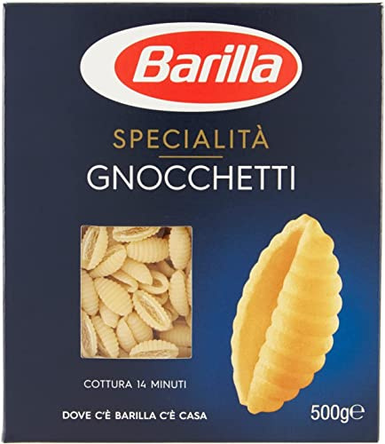 Barilla Spezialitäten Gnocchetti Sardi, kurze Nudeln, Hartweizennudeln - 5 Stück 500 g [2500 g]