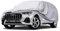 GUNHYI Autoabdeckung Wasserdicht und atmungsaktiv für Audi Q3, Touareg, T-ROC, BMW X1, Vollgaragen-Autoabdeckplane aus 6-lagigem Material für Schnee- und Sonnenschutz (bis 460 cm).