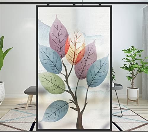 3D Regenbogen Folie Fenster,Glasdekorfolie, PVC,für Badezimmer Kinderzimmer Küche,60x200cm Schlafzimmer, Wohnzimmer, Esszimmer, Büro, Hotels, Klassenzimmer.Farbiges Blatt