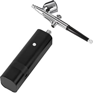 Pulvérisateurs de peinture kit aérographe avec pistolet de pulvérisation à double action de type gravité pour maquette d'art peinture corporelle artiste maquillage ongles tatouages outils de gâteau