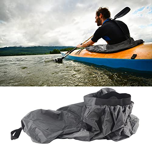 Copertura Universale Regolabile per Paraspruzzi, Paraspruzzi Portatile per Kayak, Impermeabile Professionale in Nylon per Canoa Kayak (Grigio)