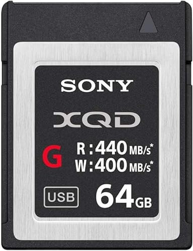 Sony XQD 64GB G-Series - Tough PCI Express 3.0 - Digital Memory Card - Read 440MB/s Write 400MB/s [QDG64F]