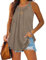 Famulily TräGertop Damen Baumwolle Yoga Top Damen Sommer Locker Khaki M