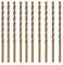 HSS-Co 5% Cobalt Bohrer Kobalt Jobber Bohrer Set Spiralbohrer zum Bohren auf Edelstahl, Harte Stähle, Metall (5.5mm(10 Stück))