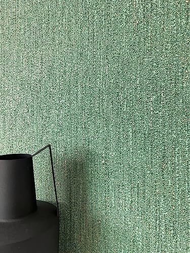Newroom Vliestapete Grün Uni Tapete Wohnzimmer Glamour Boho