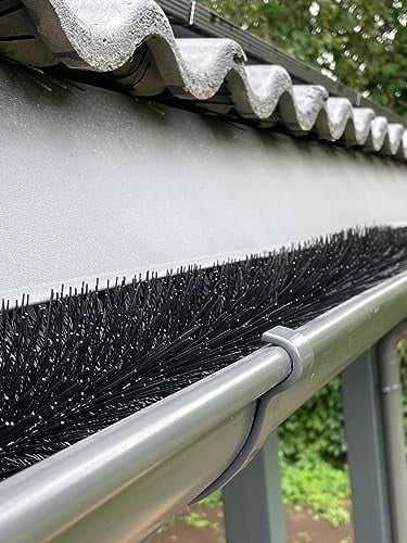 Forega - Dachrinnenbürste 24 m 120 cm Ø 12 cm Marderschutz 20 Stück auf einem verzinkten Draht mit Haken zur Befestigung!