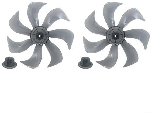 DAZZLEEX Fan Blade Replacement, 14-inch 7-blade Silence Household Plastic Compatible 14-inch 355Mm Standing Fan or Table Fan(2Pcs)