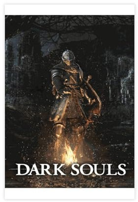 FrySky Game Poste Dark Souls Poster 6 Leinwand Poster Wandkunst Dekor Druck Bild Gemälde für Wohnzimmer Schlafzimmer Dekoration ungerahmt 30 x 45 cm