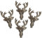 POMMERNTRAUM ® | Kerzen-Pin Kerzen-Stecker Kerzendekoration - Hirsche - Hirschkopf - JAGDMOTIV (4-er SET silber)