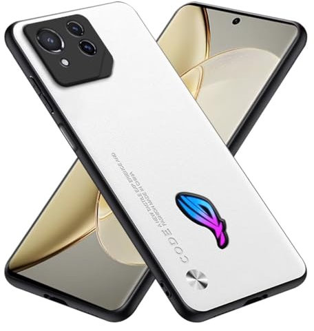 RankOne Funda Compatible con ASUS ROG Phone 8 / ROG Phone 8 Pro (6.78) Carcasa Caso Cover Estuche - Blanco