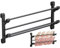 Tsffae Schuhhalter, Faltbar, Zur Wandmontage, Schuhregal, 2 Etagen, Faltbar, Schuhaufbewahrung, Ohne Bohren, Selbstklebender Schuhhalter Aus Metall, Multifunktionale Schuhaufbewahrungshalter