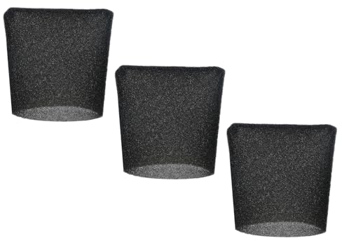SPARES2GO Filtro in schiuma compatibile con aspirapolvere Grizzly NTS 1423-S Inox Wet & Dry (22 cm, confezione da 3)