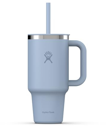 Hydro Flask - Travel Tumbler 946 ml (32 oz) avec couvercle à paille pressé refermable - Acier inoxydable - Isolation sous vide à double paroi - Couvercle résistant aux éclaboussures - Surf