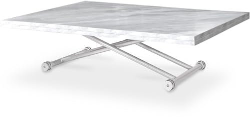 INTENSE DECO Table Basse relevable Philadelphia XL Effet marbre