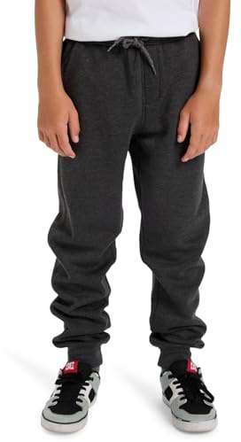 Quiksilver Hose mit elastischer Taille, schmale Jogginghose, Jungen, Schwarz, Größe 40
