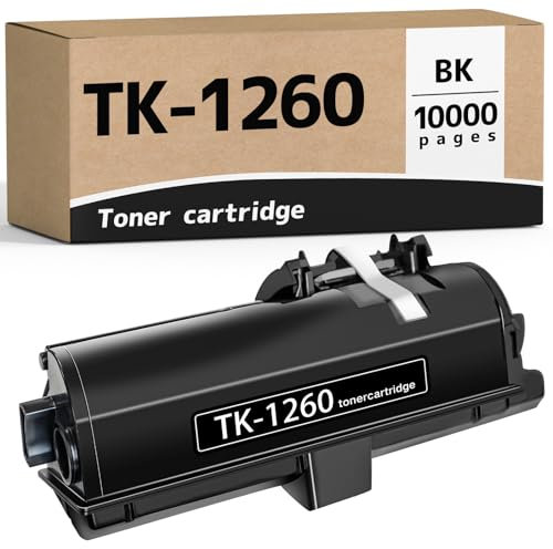 SANCTink TK1260 TK-1260 Schwarze Tonerkartusche mit hoher Kapazität, kompatibel zu Kyocera ECOSYS PA4000x PA4000wx Laserdrucker (1BK,1-Pack)