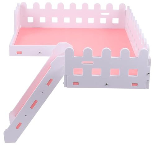 JUMPLAWN Kletterplattform Für Hamster Und Meerschweinchen Wasserdichtes Käfigzubehör rutschfeste Oberfläche Stufiges Design Für Aktive Kleintiere Hamster Spielzeug Für Fitness Und