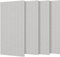 Rdutuok 4 Stücke Akustikplatten,120x60x0.9 cm Kante Hochdichte Akustik Panel Schallschutzpaneele Schallabsorber Schallschutz für Tonstudio, Büro,Studio und Wanddekoration,Silbergrau