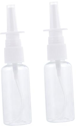 Nasenspülflasche 20ml aus PET Kunststoff mit Deckel 2 Stück | Rinsing, Einfache Bedienung, für Verstopfte Nasengänge und Kochsalzlösung, Zuhause, Junge Mädchen