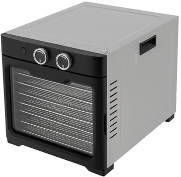 Essiccatore in acciaio inox 8 volte, 800 W frutta alimentare disidratatore temperatura regolabile 20º-90º indicatore LED tempo può essere impostato da 0-24 ore senza BPA