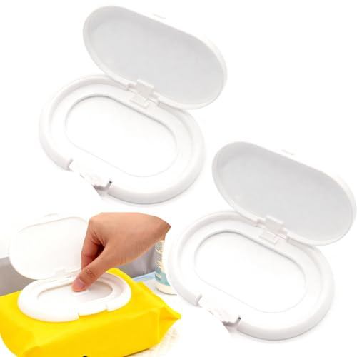 YTRUOYI 2 Pcs Reusable Wipes Lid – Fits Non Flip Top Wipes Refill