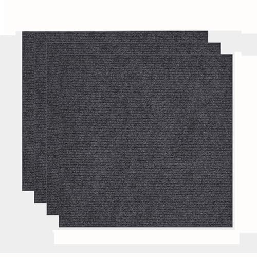 Blissbuilt 10 Stück Teppichfliesen Selbstklebend,Abziehen Aufkleben,rutschfest,Schalldämpfend,einfacher DIY-Austausch teppichboden,für Küchen,Büros,Schlafzimmer,Innen- und Außenbereiche,30 * 30cm