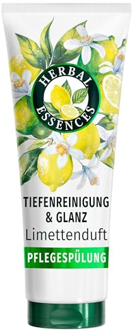 Herbal Essences Tiefenreinigung & Glanz Pflegespülung 250ml | mit Limettenduft, für Feines, Kraftloses und Fettiges Haar