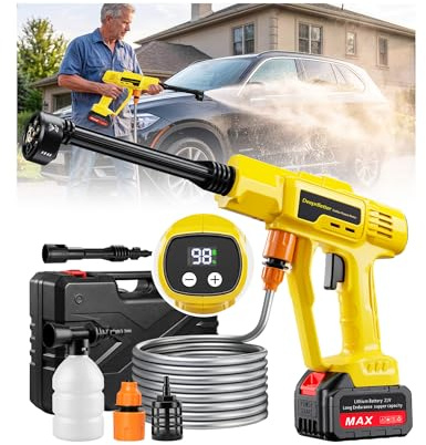 Nettoyeur Haute Pression sans Fil sur Batterie Rechargeable, 600PSI
