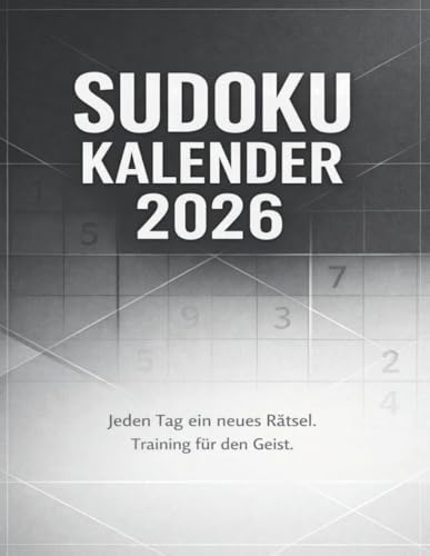Sudoku Kalender 2026: 365 Tage Sudoku – Logikrätsel für jeden Tag | Leicht bis Schwer | Perfekt für Erwachsene & Senioren