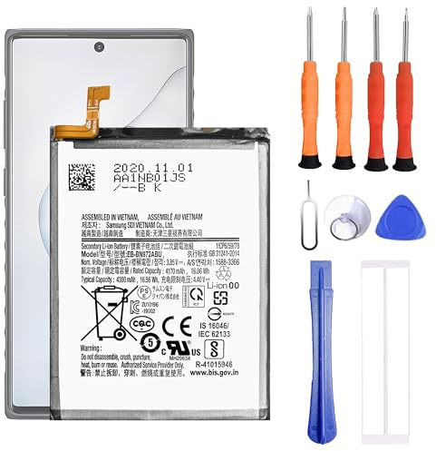 VUXYIT EB-BN972ABU Replacement Battery Compatible with Samsung Galaxy Note 10+ / Note 10 Plus for SM-N975F with Repair Tool Kit