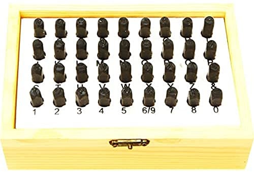 Rolson 26127 Stempelsatz Buchstaben und Zahlen 36-teilig