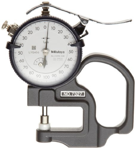 Mitutoyo 7327 quadrante calibro di spessore, 0 mm-1 mm Range