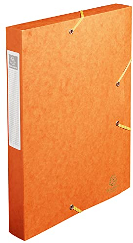 EXACOMPTA CARTOBOX Nature Future Carte Lustrée Dos 40 mm Orange