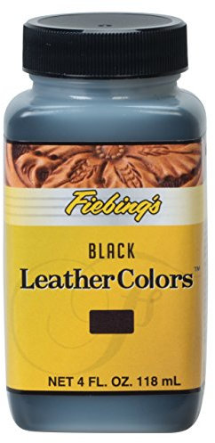 Fiebings Angelus Acryl Leder Paint, 50-2027-BK, Schwarz, Quart